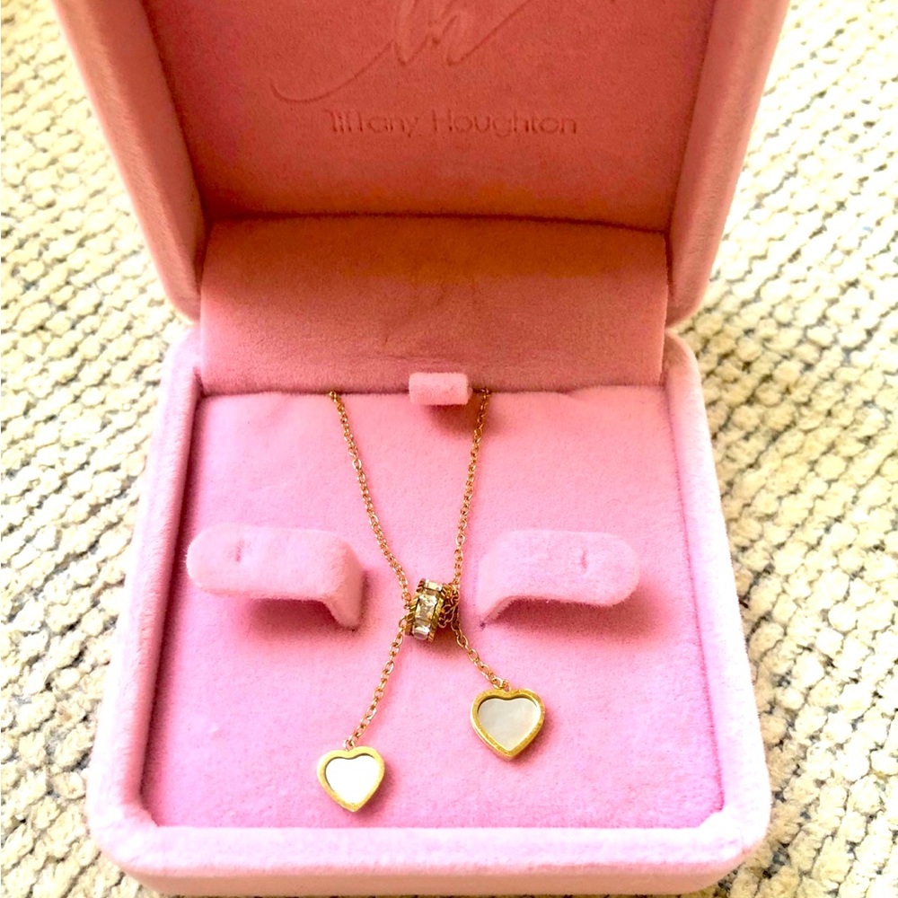 Mother of Pearl heart necklace